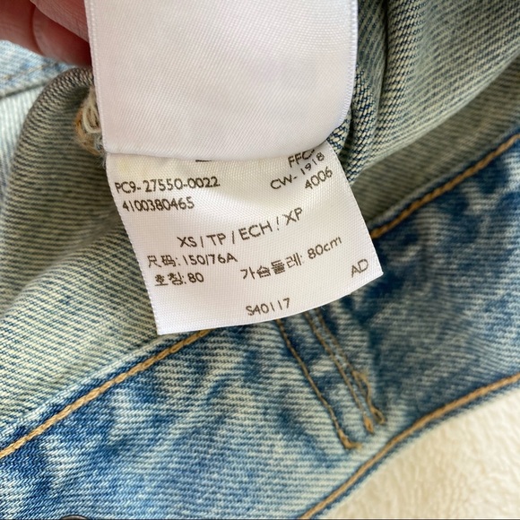 Levi’s made & crafted denim ombré embroidered trucker jacket XS - Picture 10 of 12